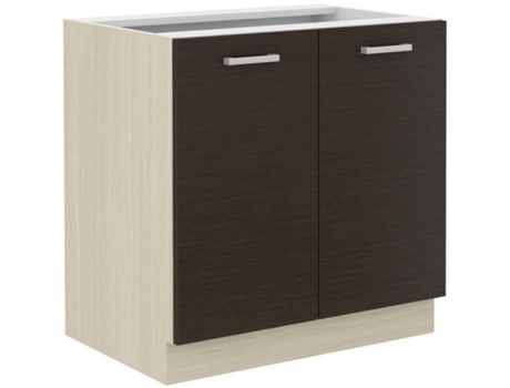 Mueble bajo para fregadero - roble claro - 80 x 52 x 82 cm - encimera no incluida AUCUNE