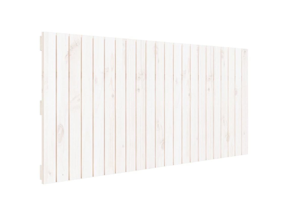 Maison Exclusive - Cabecero De Cama De Pared Madera Maciza Pino Blanco 140x3x60 Cm