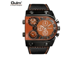 Reloj De Moda Para Hombre (naranja) / Reloj Retro Con Múltiples Esferas Y Correas.