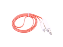 Cable De Datos Luminoso De Cable Plano Led (transmisión Luminosa) Sistema Apple Rojo