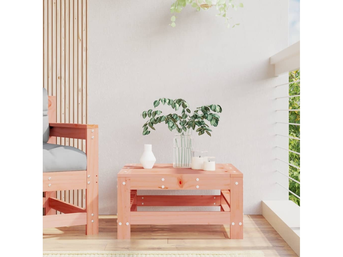 Reposapiés de jardín de madera maciza Douglas de Lovely Home Wsd38175