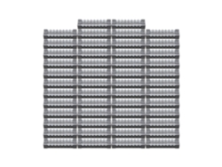 Bloque de terminales de doble fila TB 1508L, 50 unidades, 15 A, 600 V, 8 secciones, conector para placa de cableado