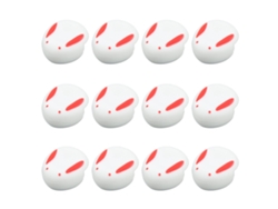 12 Protectores De Esquina De Silicona Con Forma De Conejo Para La Seguridad De Los Muebles De Bebé - Blanco
