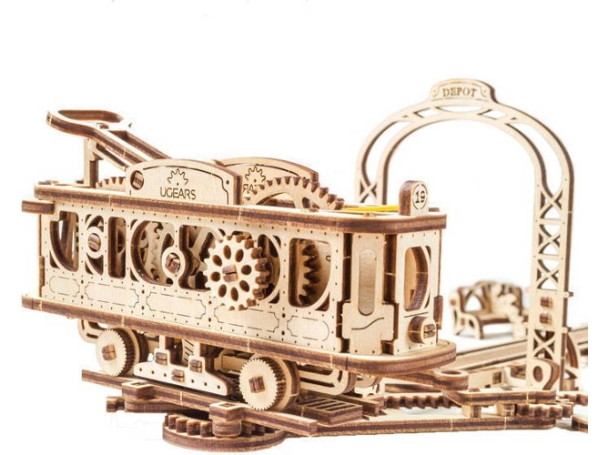 Puzzle 3D UGEARS UGE Estación de Tren (284 Piezas)