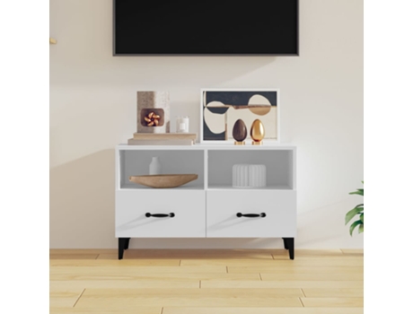 Mueble De Tv VIDAXL Blanco Madera contrachapada (80x36x50 cm)
