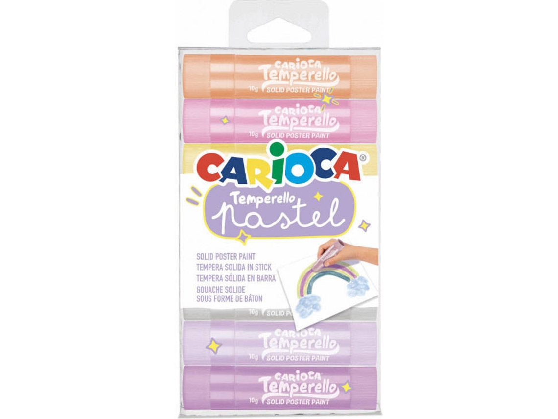 Gouaches CARIOCA Temperello Pastel Multicolor (6 Und)