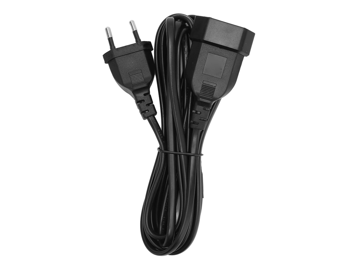 Cabo De Alimentação Extensão Profissional Euro Plug Macho Para Fêmea 3m/9.8ft 2.5a Pvc Cobre Puro