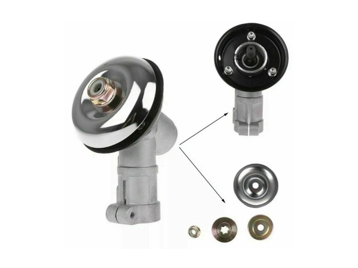 Pareja de Engranajes Cónicos Cabezal Desbrozadora Universal 9 Dientes Tubo 26Mm Recambio 0527 TRADE SHOP TRAESIO