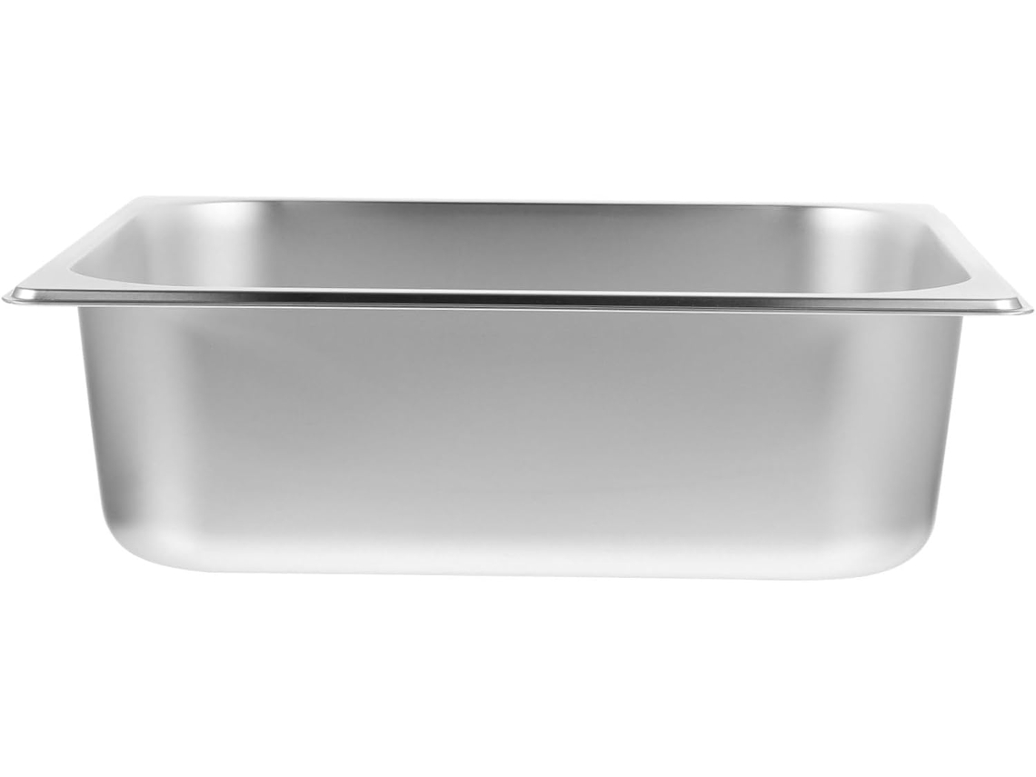 Travessa De Aço Inoxidável Para Buffet, Servir Alimentos E Outros Itens.