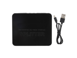 Divisor De Interfaz Multimedia Hd Con 1 Entrada Y 2 Salidas Para Monitores Duales 4k 1080p 3d