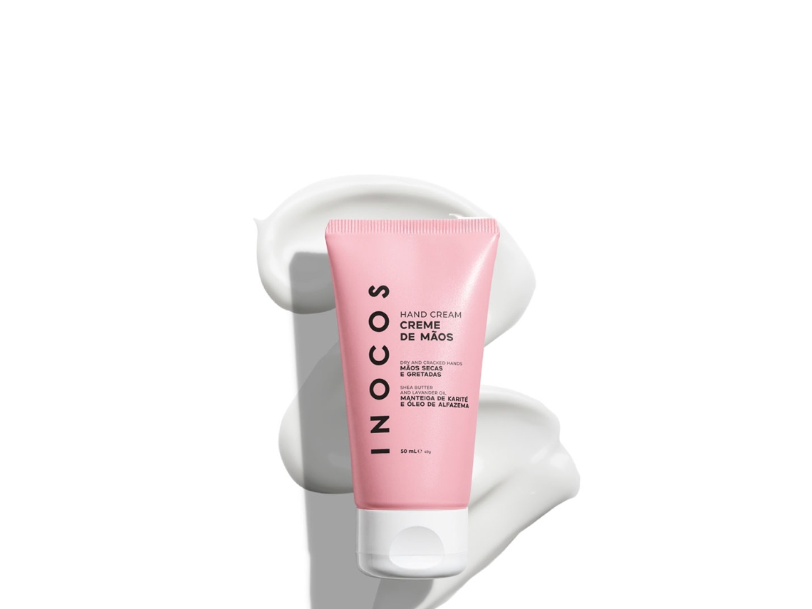 Crema de manos INOCOS con manteca de karité y aceite de lavanda, 50 ml