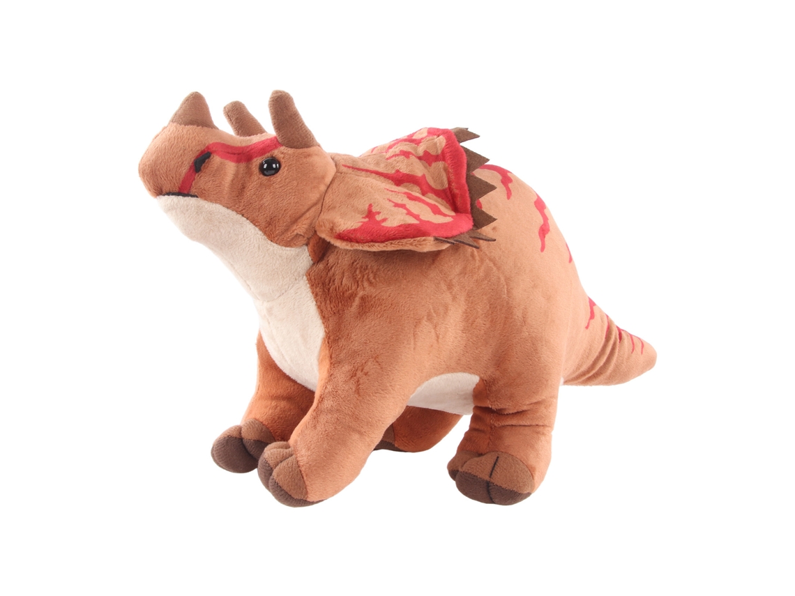 Peluche Suave De Triceratops De Dibujos Animados: Juguete Estimulante Multiusos Para Niños.