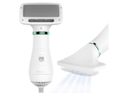 Secador de pelo para mascotas elegante, 300 vatios, ideal para perros y gatos pequeños | Secador 2 en 1 con cepillo