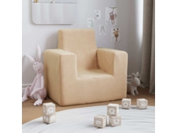 Sofá Para Niños | Sofá Infantil Felpa Suave Color Crema Wsd704390
