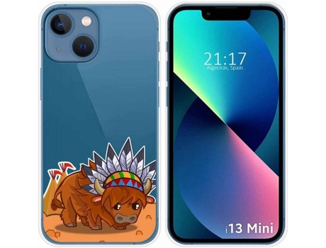 Carcasa iPhone 13 Mini (5.4) TUMUNDOSMARTPHONE Bufalo Dibujos Multicolor