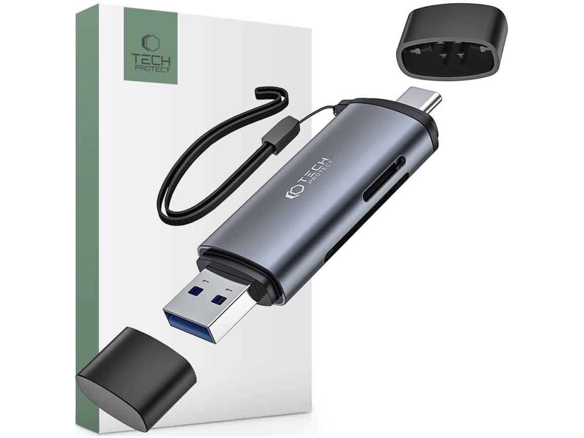 Adaptador lector de tarjetas Micro SD TECH PROTECT para teléfonos móviles y tabletas USB 3.0