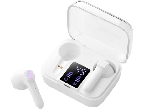 Auriculares Bluetooth True Wireless CHRONUS LYEJL162 (In Ear - Micrófono - Noise Cancelling - Blanco)