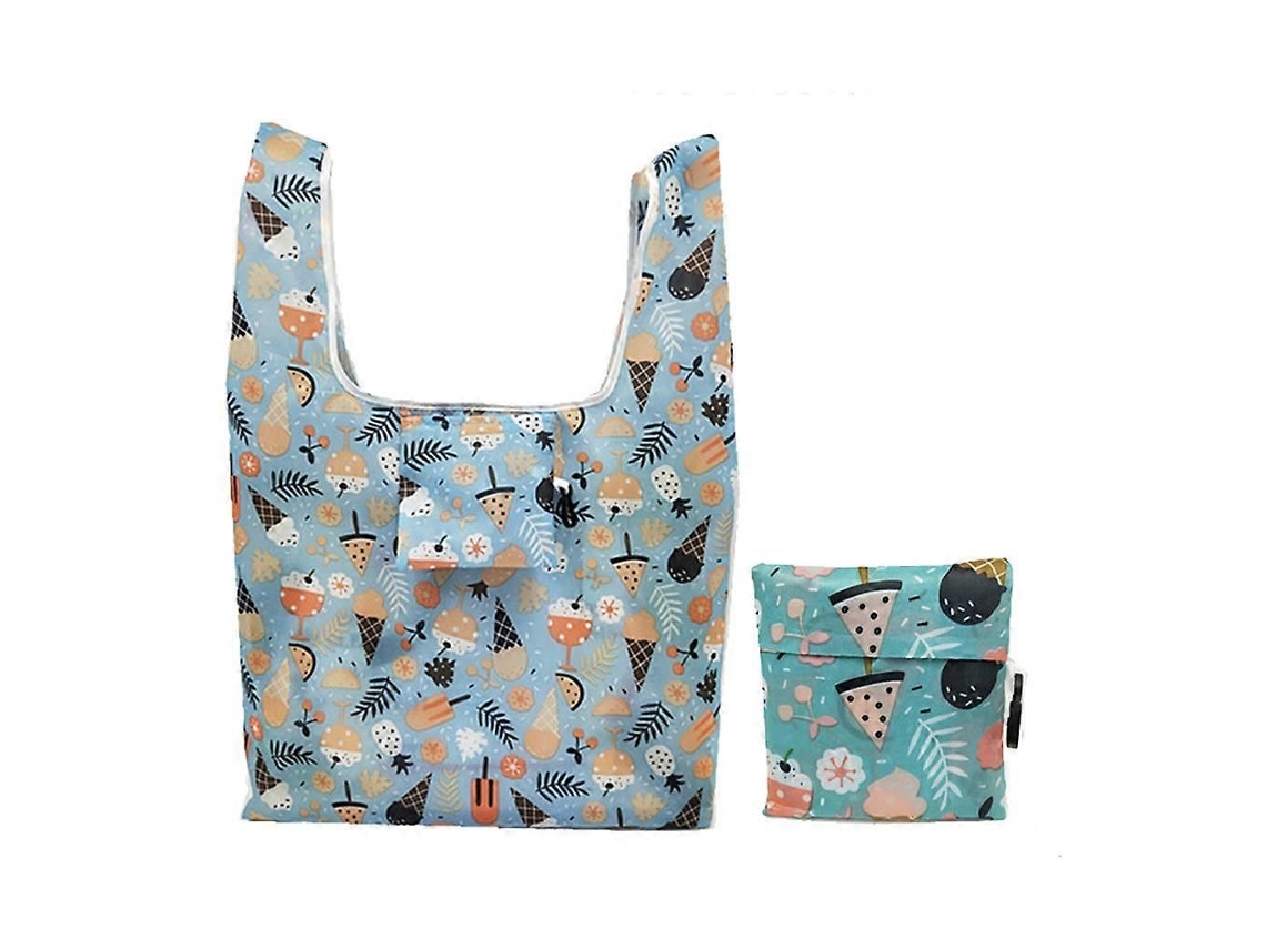 Bolsas de compra plegables y reutilizables, bolsas de almacenamiento de gran capacidad, poliéster ligero, multifuncionales, GOKOCO