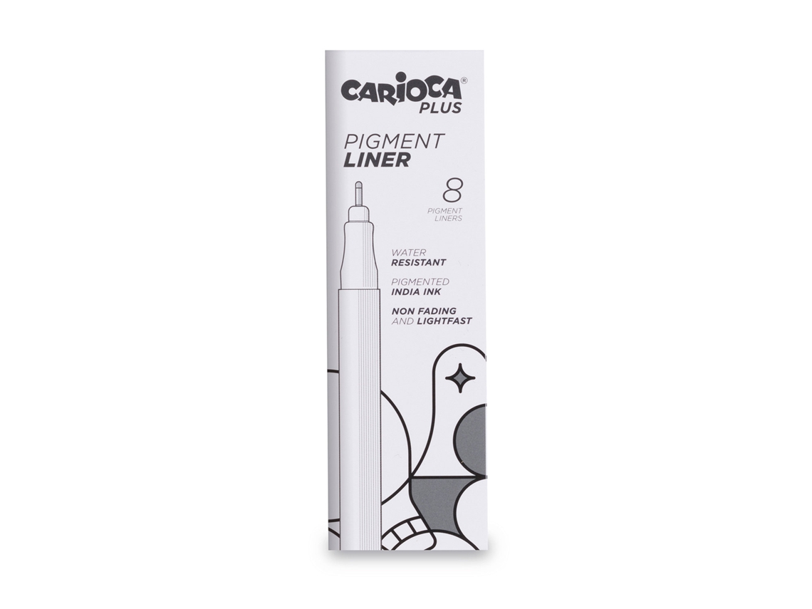 Rotulador Fino CARIOCA Plus 0.6mm Negro 45256