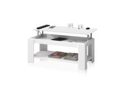 Mesa de centro elevable Ambit Blanco Artik (Blanco Mate) 100 x 43–54 x 50cm cm