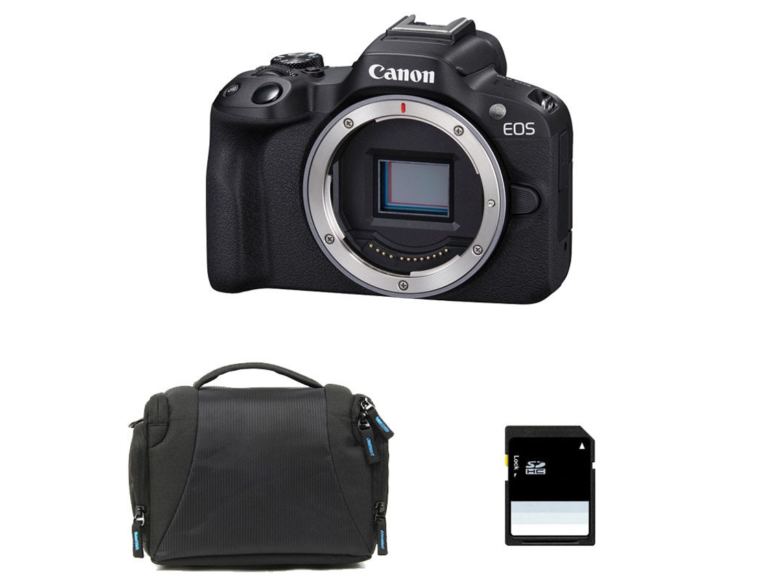 Canon Eos R50 Sin Funda + Bolsa + Tarjeta Sd De 8 Gb
