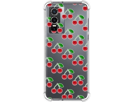 Carcasa para Vivo Y76 5G TUMUNDOSMARTPHONE Dibujos Antigolpes Cerezas Multicolor