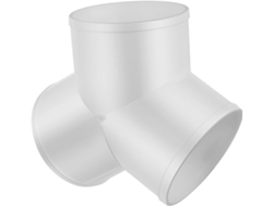 Conector De Tubería De Pvc En Forma De Y, Conector De Conducto De Secadora De 100 Mm, Distribución Del Flujo De Aire.