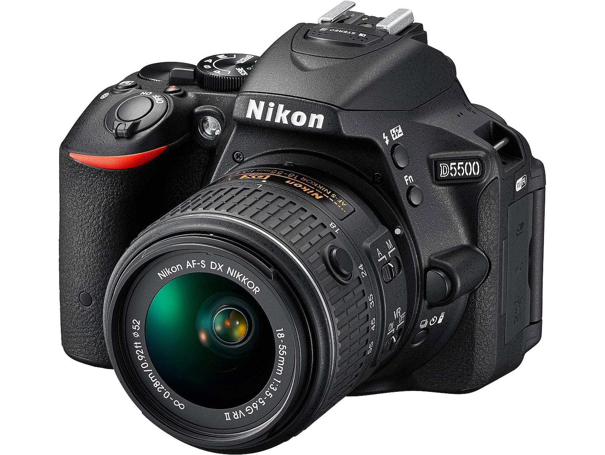 Kit Cámara Réflex NIKON D5500+AFS DX18/55G VRII (24.2 MP - ISO: 100 a 25600 - Sensor: APS-C)
