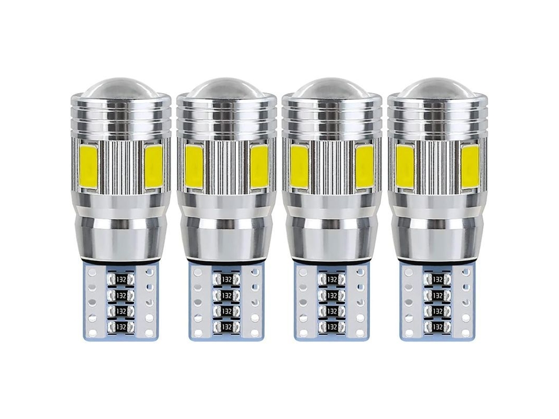 2026altiro-bombilla Led T10 W5w 12v-24v 7000k 3.5w Para Luz De Matrícula, Posición, Techo E Interior Del Coche (4 Unidades)