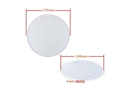 Rejilla Decorativa Para Altavoces Redonda 6.5 Pulgadas Base 4 Pulgadas Blanco Para Coches Hogar Pantalla Blanca De 4 Pulgadas