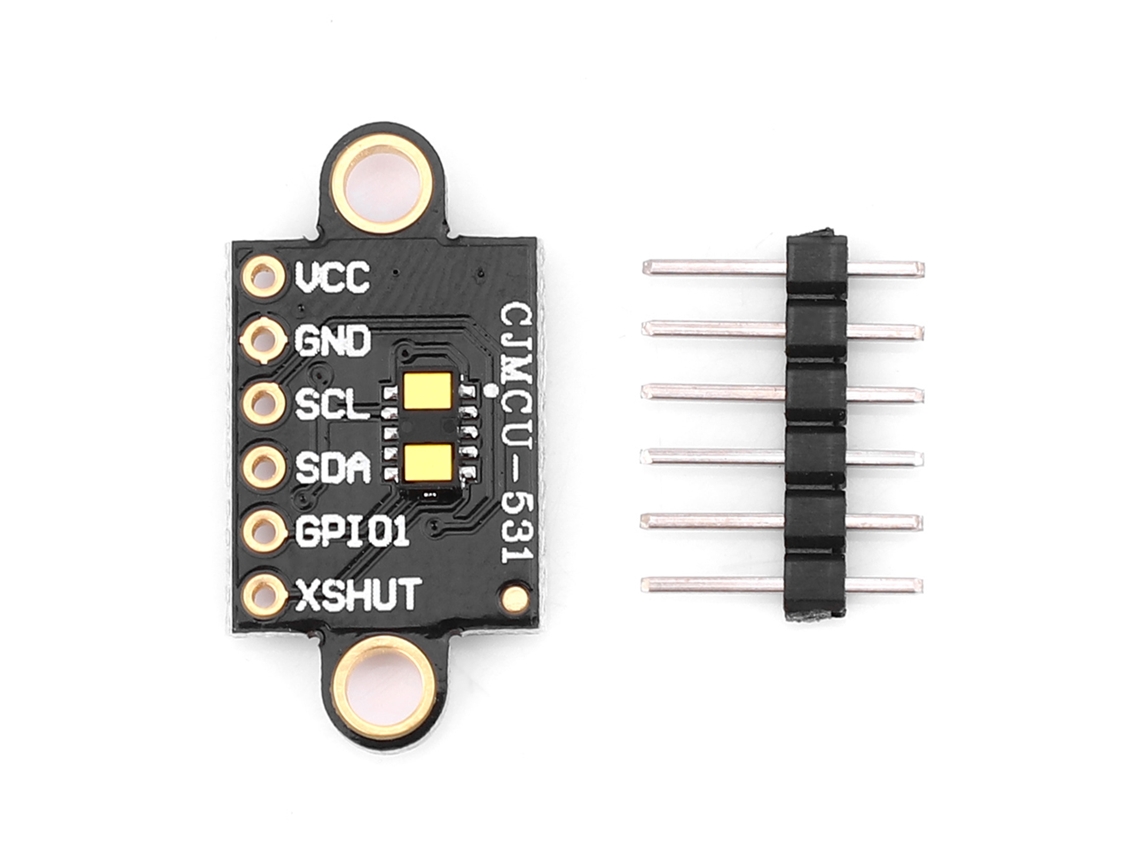 Sensor De Distancia Láser De Tiempo De Vuelo Vl53l1x Con Un Alcance De 400 Cm Para Robots E Iot.