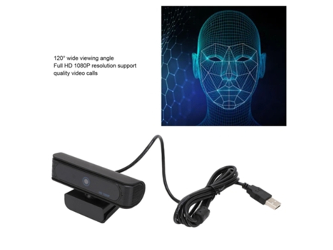 Cámara web de reconocimiento facial para Windows Hello Full HD 1080p 30 fps Transmisión Compatible con Windows 11 para Windows 10 Inicio de sesión fácil para USHION