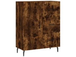 Maison Exclusive - Aparador De Madera De Ingeniería Roble Ahumado 69,5x34x90 Cm