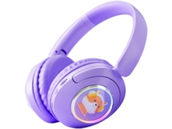 Auriculares YEMAESRE Bluetooth con iluminación Rgb y calidad de sonido, color morado