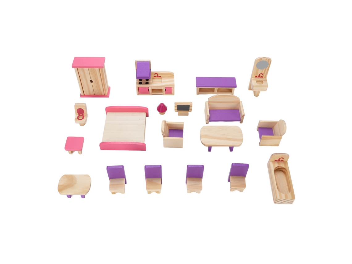 Jinwei-set De Muebles Para Casa De Muñecas, Juguete De Muebles En Miniatura Para Niños
