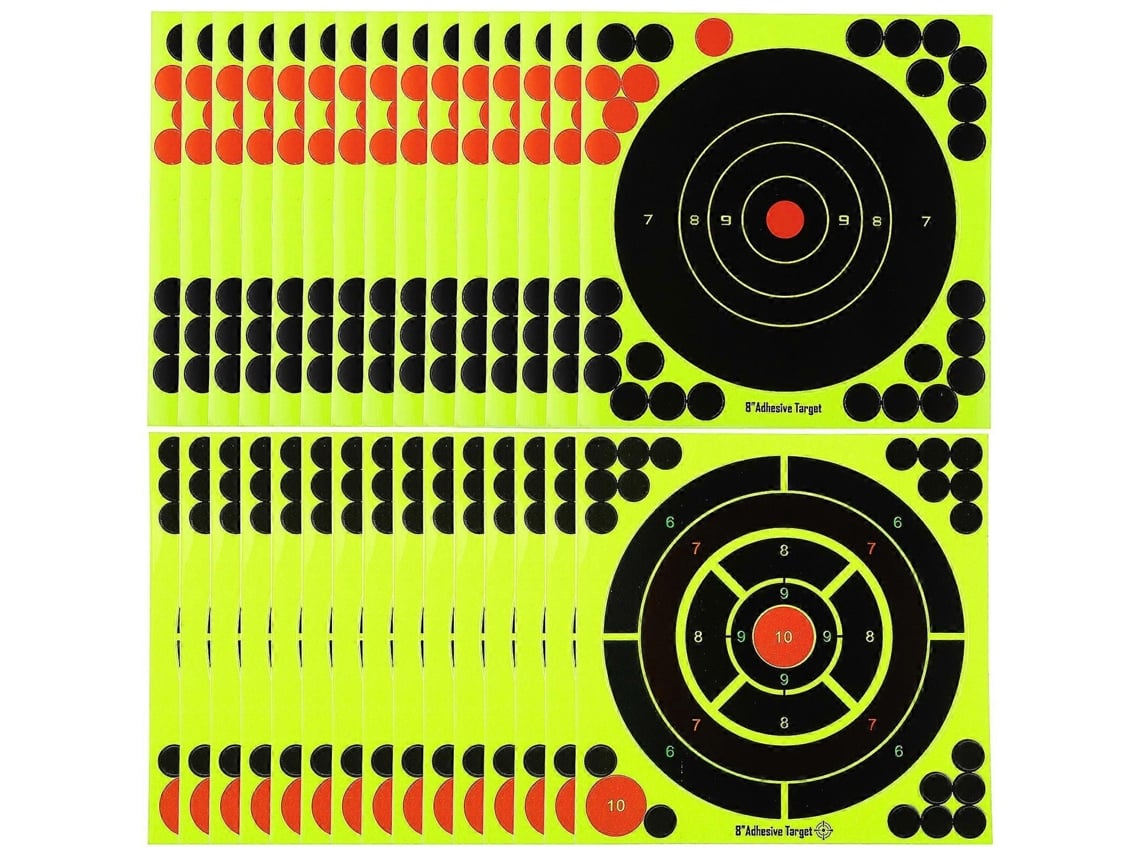 Omni-30 Objetivos De Tiro Para Accesorios Ar Con Efecto Luminoso Y Splatter, Pegatinas Para Entrenamiento De Tiro