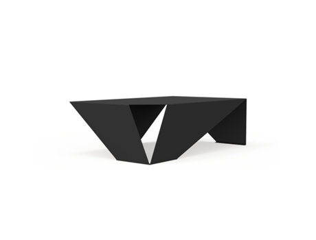 Mesa baja BARCELONA Negra FINK 97x23x60 cm