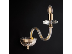 Ruben - Aplique De Hierro Dorado Con Cristal Transparente 1 Luz .13 - P.30 - Bl267-ap1-or