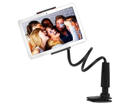 Soporte flexible con Rotación 360° para Smartphone o Tablet Negro