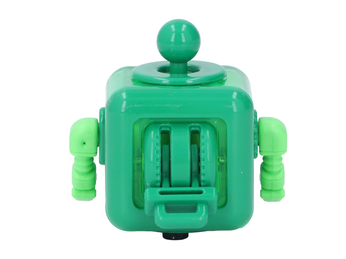 Bloque robot relajante Walshlxq para niños, color verde, alivio del estrés, desarrollo del pensamiento lógico.