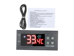 Termostato Digital Stc-3000, Control Inteligente De Temperatura, 110-220 V Con Sonda Ntc, Refrigeración/calefacción.