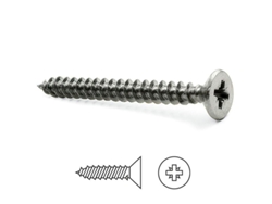 Tornillo Rosca Madera Cabeza Plana Pozidriv Inoxidable Din 7505-A Largo 30Mm Diámetro 3Mm UCAFIX