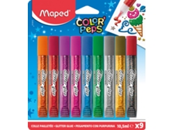 Caixa 9 Color Peps Cola Purpurina 10,5 Ml Maped