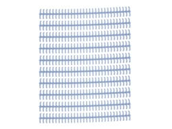 10 Unidades De Encuadernación De Huso Para Hojas Sueltas De Pp De 10 Mm Con 30 Agujeros, Color Azul Claro, Para Uso Escolar Y De Oficina.