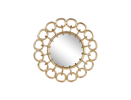 Espejo de pared HOME ESPRIT Dorado Resina 95 x 5 x 95 cm