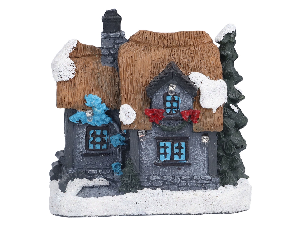 Casa Navideña Con Luces Led, Casita Para Decoración De Interiores, Adorno Navideño.