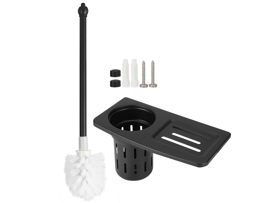 Conjunto De Portavasos De Escoba De Inodoro Pared Colgante Para Baño