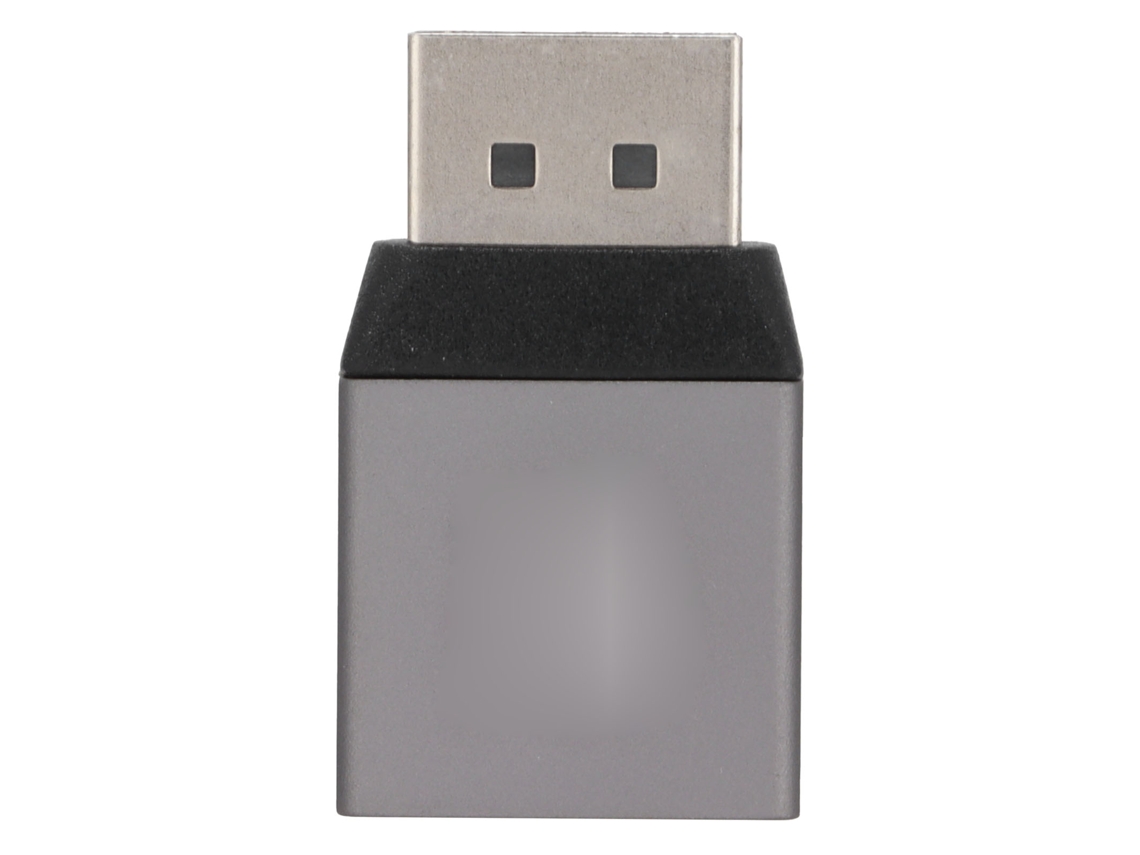 Adaptador Displayport Hembra A Displayport Macho Con Audio Y Vídeo Hd Sincronizados A 8k Y 60 Hz, Aluminio.