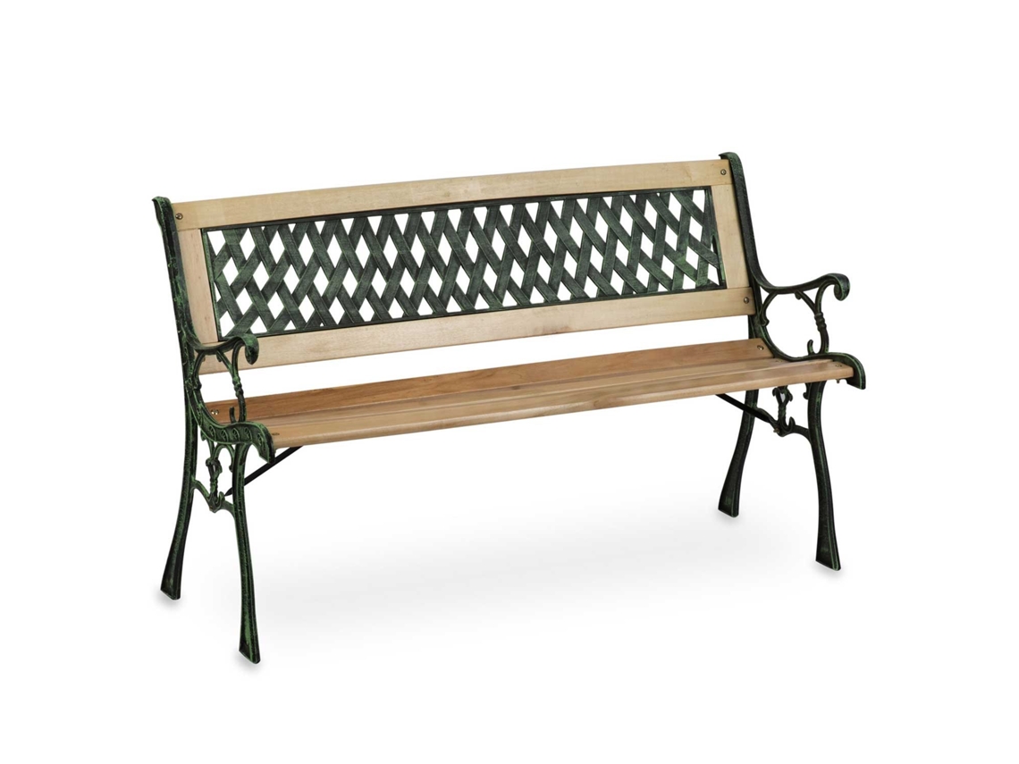 Banco de jardín con respaldo 124 x 74 x 43 cm Sofatel Fusio Sofotel