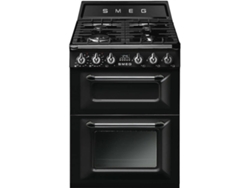 Cocina SMEG TR62BL (96 L - Eléctrico y Gas Natural - Negro)
